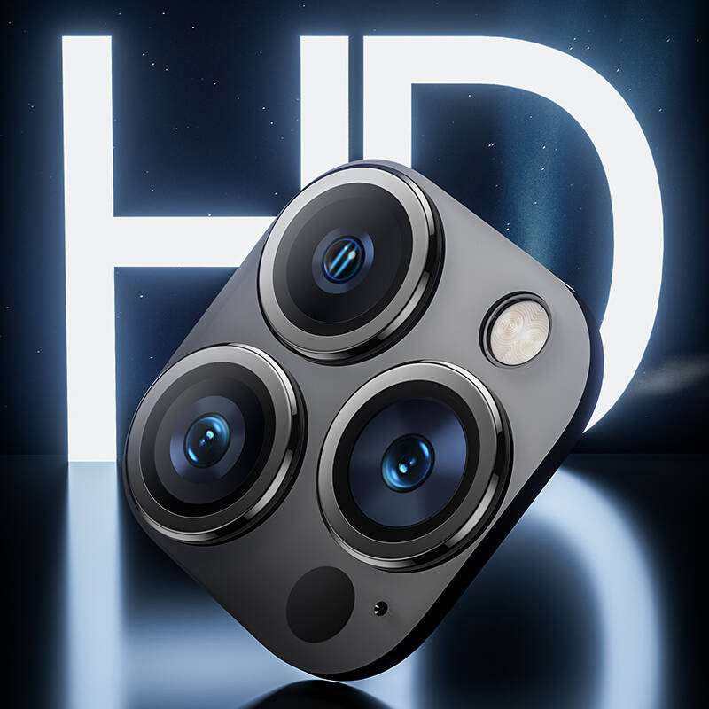 Benks DR iPhone 15 Pro Max Safir Kamera Lens Koruyucu Benks DR iPhone 15 Pro Max Safir Kamera Lens Koruyucu